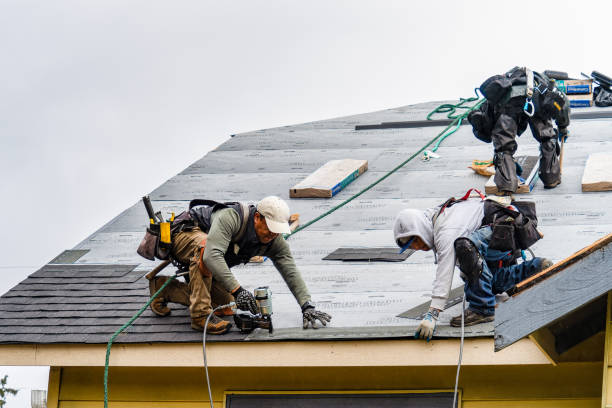 Professional Gutter Installation technician working in Cooperstown, PA